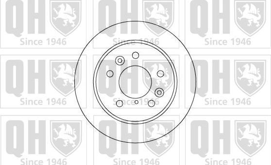 Quinton Hazell BDC4388 - Тормозной диск avtokuzovplus.com.ua