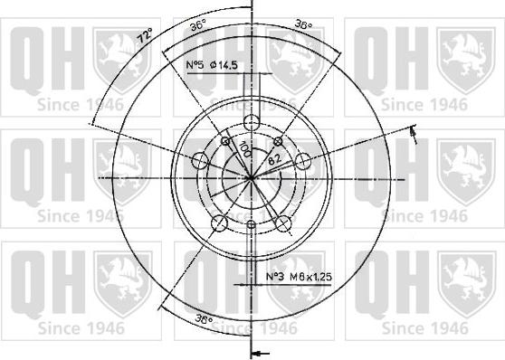 Quinton Hazell BDC4418 - Тормозной диск avtokuzovplus.com.ua