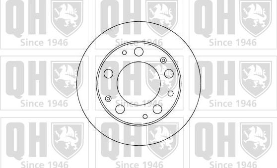 Quinton Hazell BDC4509 - Гальмівний диск autocars.com.ua