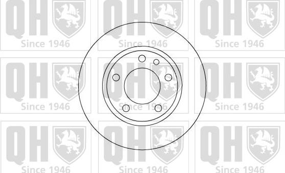 Quinton Hazell BDC4521 - Гальмівний диск autocars.com.ua