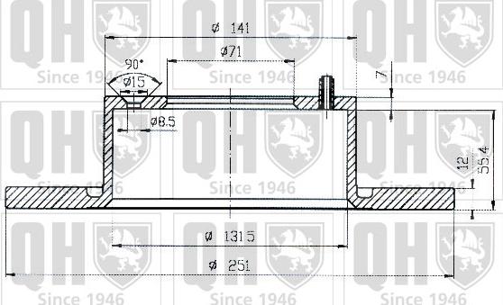 Quinton Hazell BDC4530 - Тормозной диск avtokuzovplus.com.ua