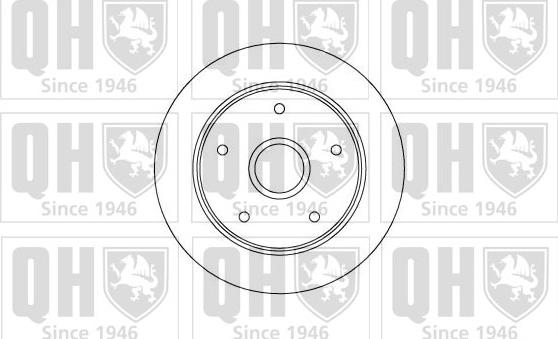 Quinton Hazell BDC4590 - Тормозной диск avtokuzovplus.com.ua