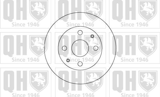 Quinton Hazell BDC4593 - Тормозной диск avtokuzovplus.com.ua