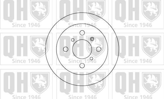 Quinton Hazell BDC4595 - Гальмівний диск autocars.com.ua