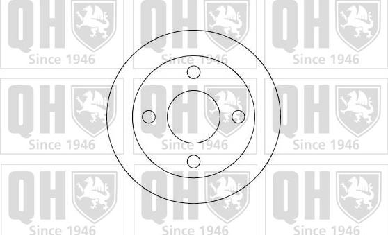 Quinton Hazell BDC4603 - Гальмівний диск autocars.com.ua