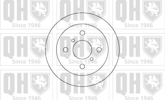 Quinton Hazell BDC4626 - Гальмівний диск autocars.com.ua