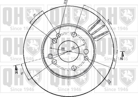 Quinton Hazell BDC4639 - Гальмівний диск autocars.com.ua