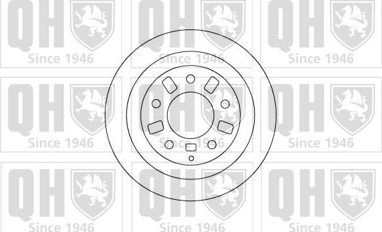 Quinton Hazell BDC4743 - Гальмівний диск autocars.com.ua