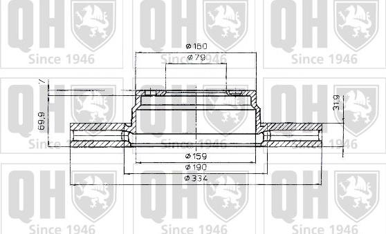 Quinton Hazell BDC4785 - Гальмівний диск autocars.com.ua