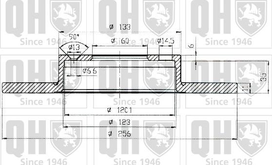 Quinton Hazell BDC4812 - Гальмівний диск autocars.com.ua