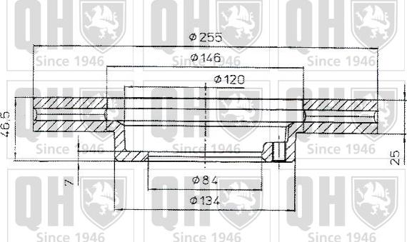 Quinton Hazell BDC4818 - Гальмівний диск autocars.com.ua