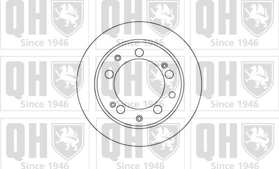 Quinton Hazell BDC4827 - Гальмівний диск autocars.com.ua