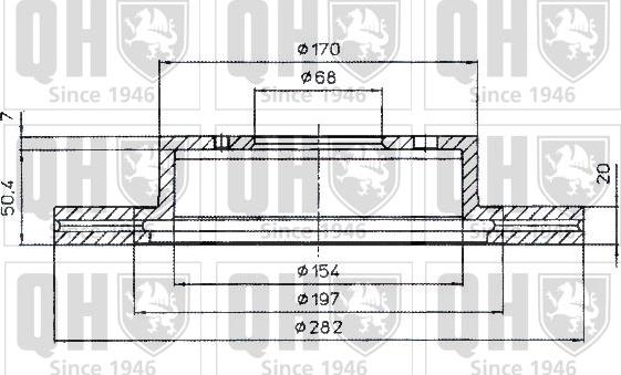 Quinton Hazell BDC4833 - Тормозной диск avtokuzovplus.com.ua