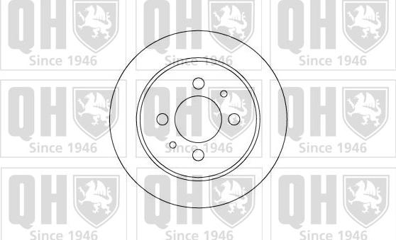 Quinton Hazell BDC4880 - Тормозной диск avtokuzovplus.com.ua