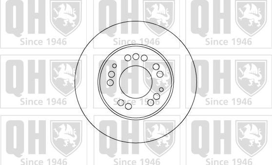 Quinton Hazell BDC4884 - Гальмівний диск autocars.com.ua