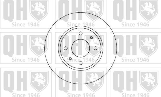 Quinton Hazell BDC4885 - Гальмівний диск autocars.com.ua