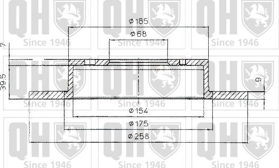 Quinton Hazell BDC4938 - Тормозной диск avtokuzovplus.com.ua