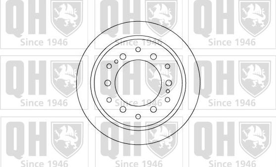 Quinton Hazell BDC4948 - Тормозной диск avtokuzovplus.com.ua