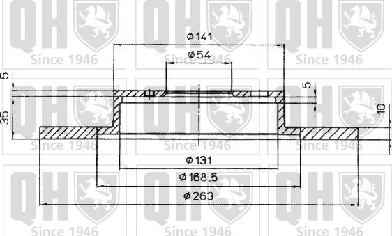 Quinton Hazell BDC4986 - Тормозной диск autodnr.net