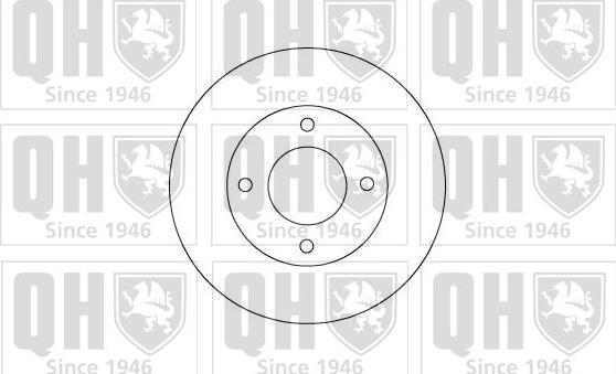 Quinton Hazell BDC5004 - Тормозной диск avtokuzovplus.com.ua