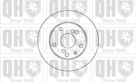 Quinton Hazell BDC5007 - Гальмівний диск autocars.com.ua