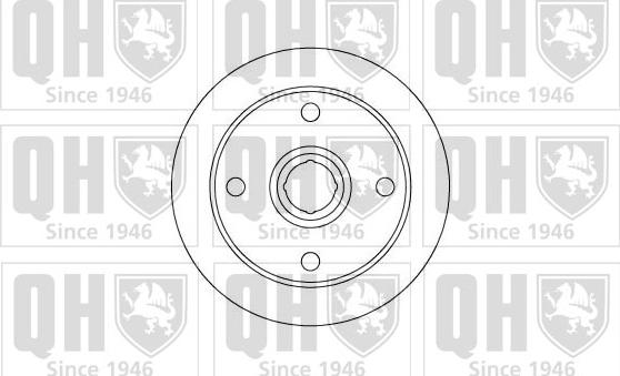 Quinton Hazell BDC5055 - Тормозной диск avtokuzovplus.com.ua