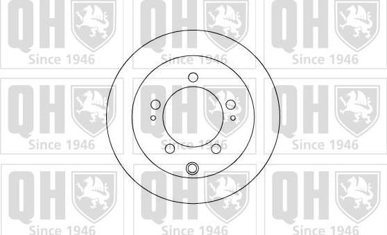 Quinton Hazell BDC5059 - Гальмівний диск autocars.com.ua