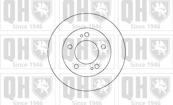 Quinton Hazell BDC5061 - Гальмівний диск autocars.com.ua