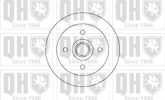 Quinton Hazell BDC5069 - Тормозной диск avtokuzovplus.com.ua