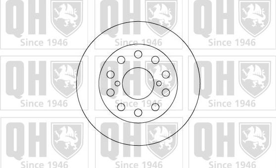 Quinton Hazell BDC5077 - Тормозной диск avtokuzovplus.com.ua