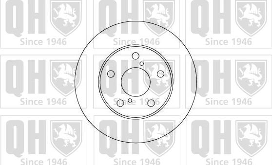 Quinton Hazell BDC5085 - Гальмівний диск autocars.com.ua