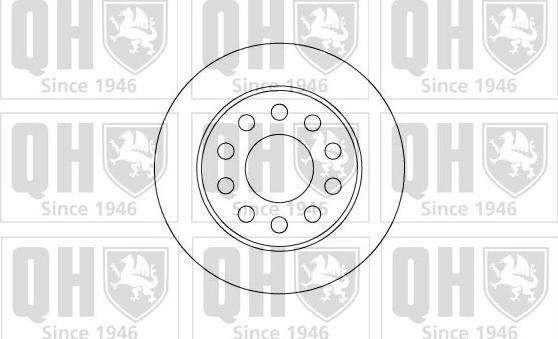 Quinton Hazell BDC5096 - Тормозной диск avtokuzovplus.com.ua