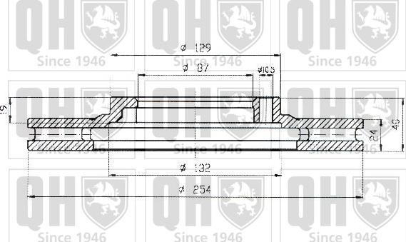 Quinton Hazell BDC5167 - Тормозной диск avtokuzovplus.com.ua