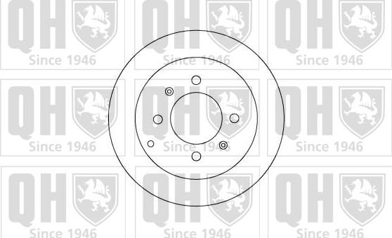 Quinton Hazell BDC5202 - Гальмівний диск autocars.com.ua