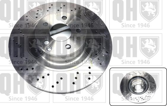 Quinton Hazell BDC5343 - Гальмівний диск autocars.com.ua