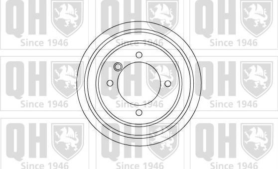 Quinton Hazell BDR123 - Гальмівний барабан autocars.com.ua