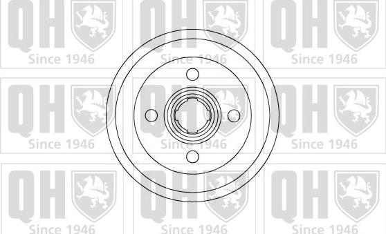 Quinton Hazell BDR189 - Гальмівний барабан autocars.com.ua