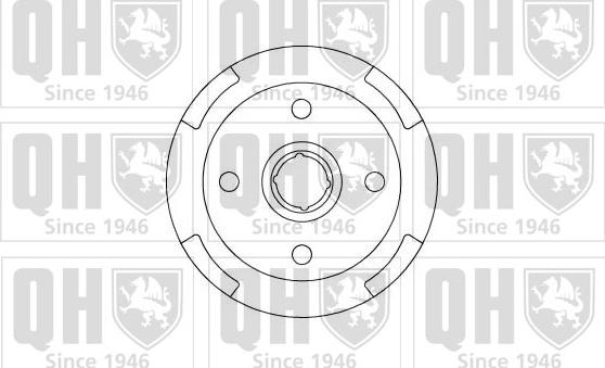 Quinton Hazell BDR219 - Тормозной барабан avtokuzovplus.com.ua