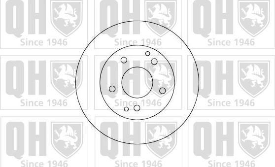 Quinton Hazell BDR335 - Гальмівний барабан autocars.com.ua