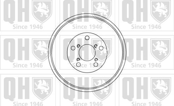 Quinton Hazell BDR356 - Гальмівний барабан autocars.com.ua