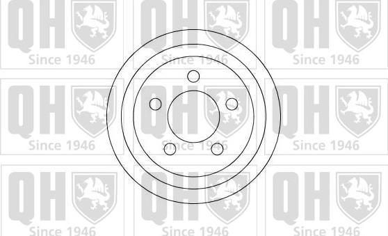 Quinton Hazell BDR385 - Гальмівний барабан autocars.com.ua