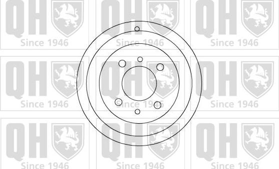 Quinton Hazell BDR426 - Тормозной барабан avtokuzovplus.com.ua