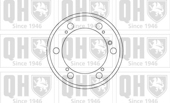 Quinton Hazell BDR512 - Тормозной барабан avtokuzovplus.com.ua