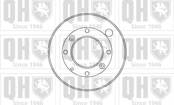 Quinton Hazell BDR555 - Гальмівний барабан autocars.com.ua