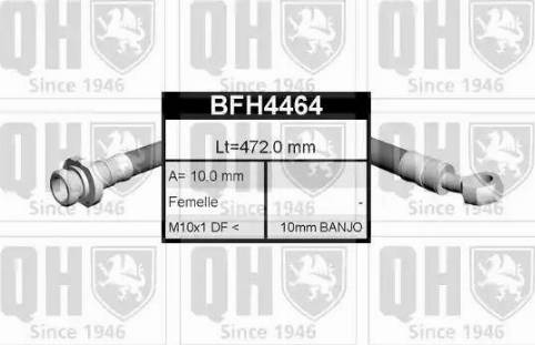 Quinton Hazell BFH4464 - Тормозной шланг autodnr.net