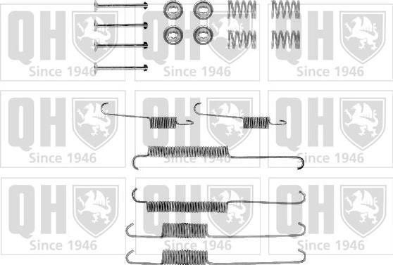 Quinton Hazell BFK255 - Комплектуючі, барабанний гальмівний механізм autocars.com.ua
