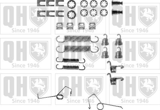 Quinton Hazell BFK280 - Комплектуючі, барабанний гальмівний механізм autocars.com.ua