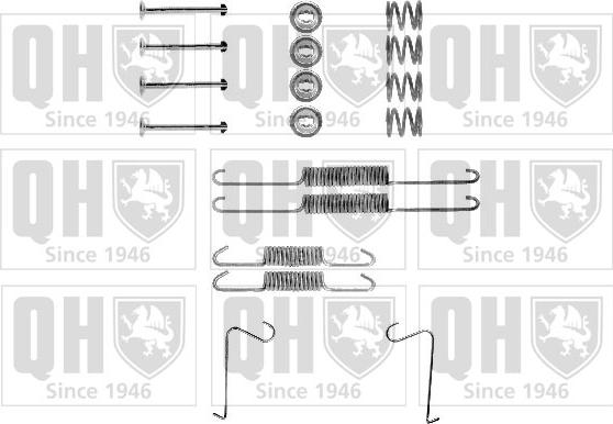 Quinton Hazell BFK306 - Комплектующие, барабанный тормозной механизм avtokuzovplus.com.ua