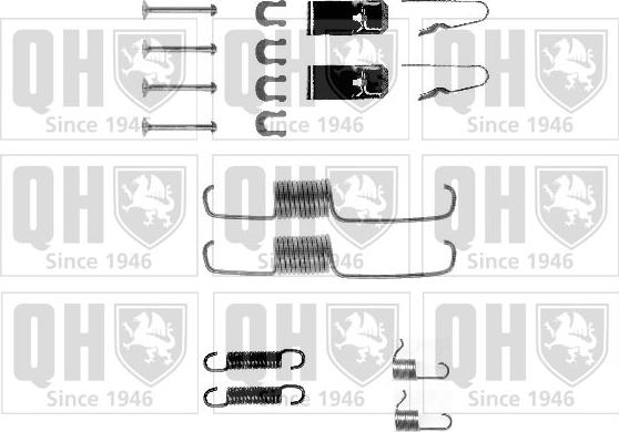 Quinton Hazell BFK327 - Комплектуючі, барабанний гальмівний механізм autocars.com.ua