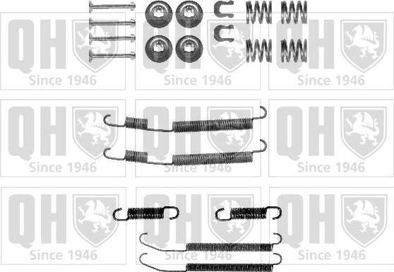 Quinton Hazell BFK406 - Комплектующие, барабанный тормозной механизм avtokuzovplus.com.ua